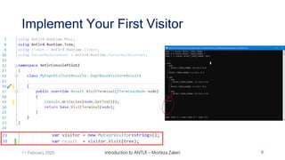 Antlr part3 getting_started_in_c_sharp | PPTX