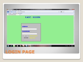 LOGIN PAGE
 