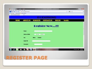REGISTER PAGE
 