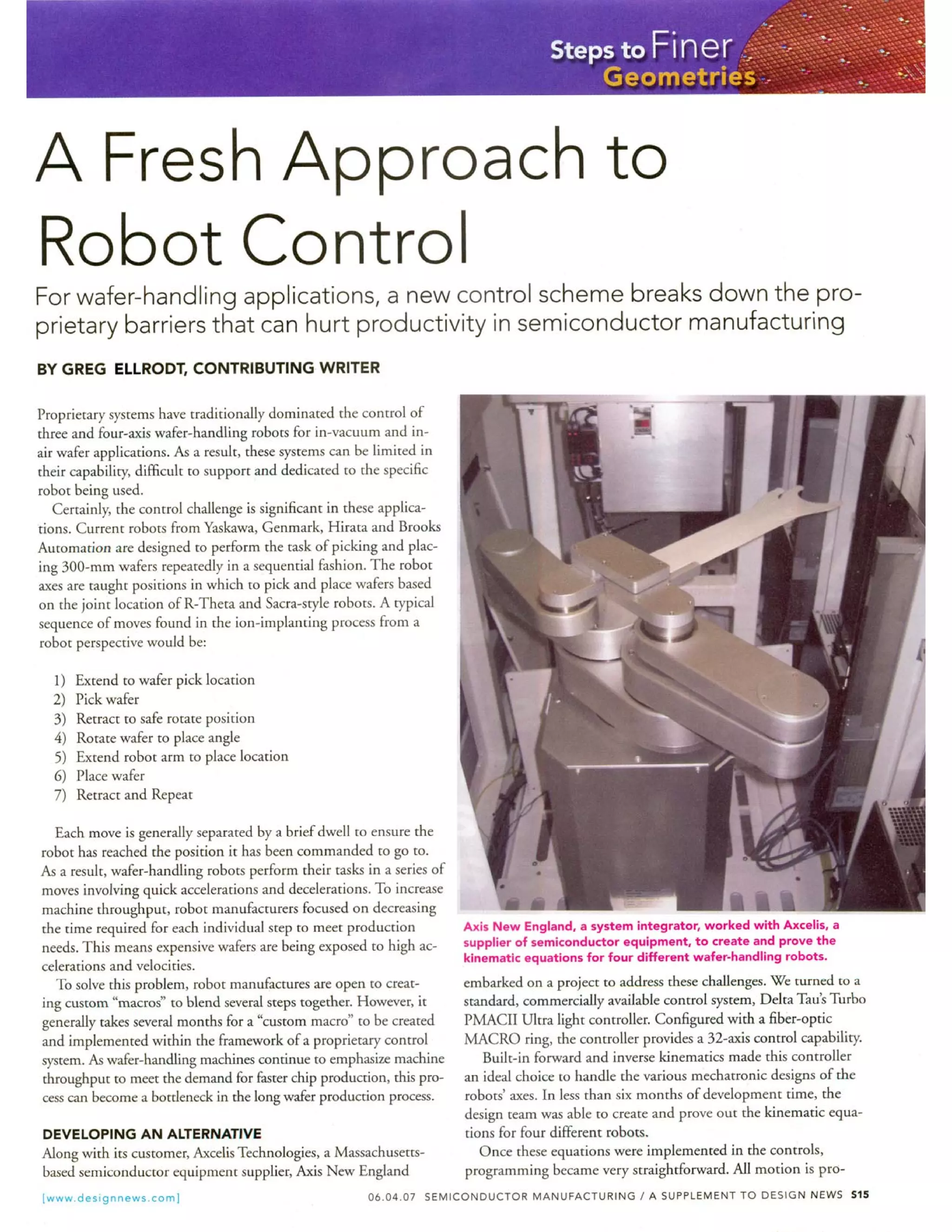 A fresh approach to robot control | PDF