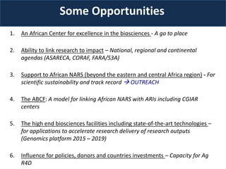 The BecA-ILRI Hub: B4FA Animal Genetics for Africa
