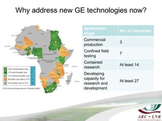 ASSAf Panel: Regulatory implications of new genetic engineering technologies