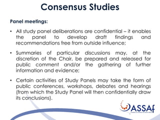 ASSAf Panel: Regulatory implications of new genetic engineering technologies