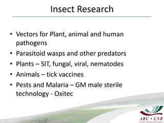 Livestock genomics—Experiences from South Africa