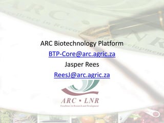 Livestock genomics—Experiences from South Africa