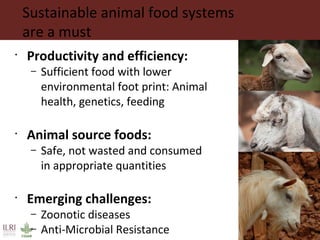The changing livestock sector in developing countries: The context for animal genetic research