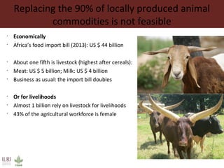 The changing livestock sector in developing countries: The context for animal genetic research