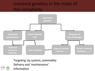 The changing livestock sector in developing countries: The context for animal genetic research