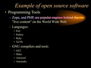 Free and Open Source Software | PPT