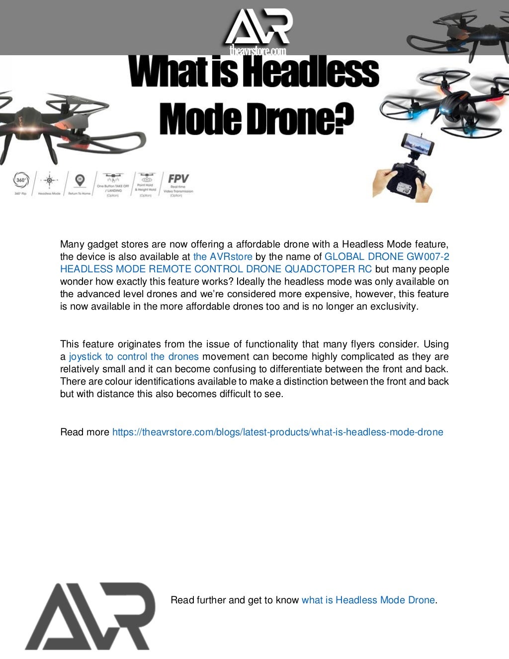 What is Headless Mode Drone