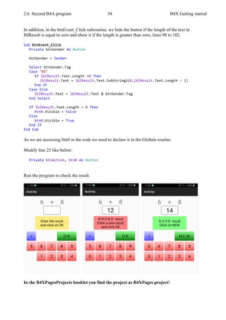 B4X Programming Gettings Started v1.9 | PDF