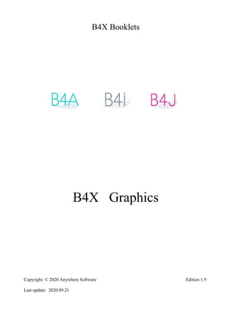 B4X Booklets
B4X Graphics
Copyright: © 2020 Anywhere Software Edition 1.9
Last update: 2020.09.21
 