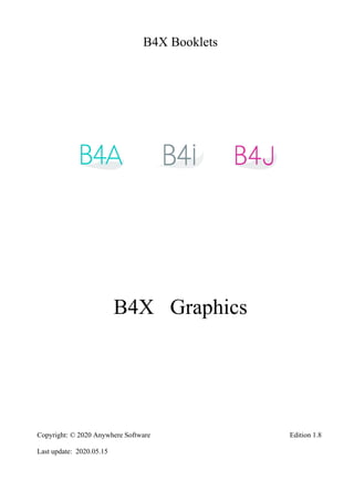 B4X Booklets
B4X Graphics
Copyright: © 2020 Anywhere Software Edition 1.8
Last update: 2020.05.15
 