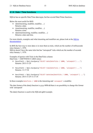 B4X SQLite databases | PDF