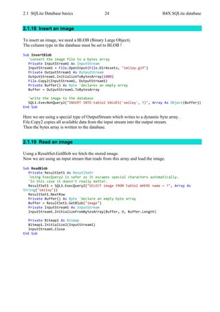 B4X SQLite databases | PDF