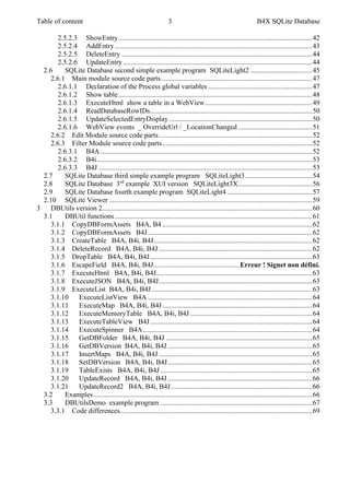 B4X SQLite databases | PDF