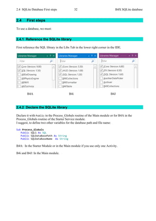 B4X SQLite databases | PDF