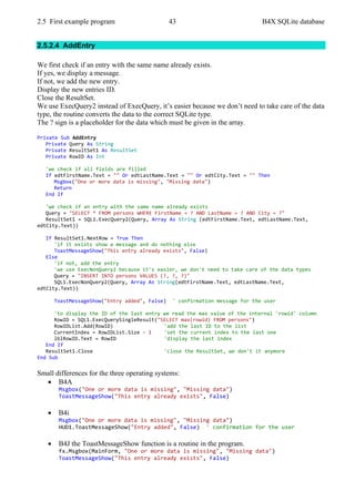 B4X SQLite databases | PDF