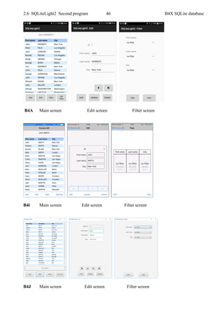 B4X SQLite databases | PDF
