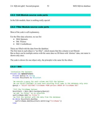 B4X SQLite databases | PDF