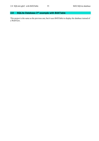 B4X SQLite databases | PDF