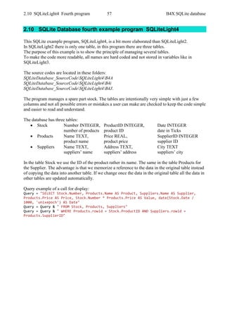 B4X SQLite databases | PDF