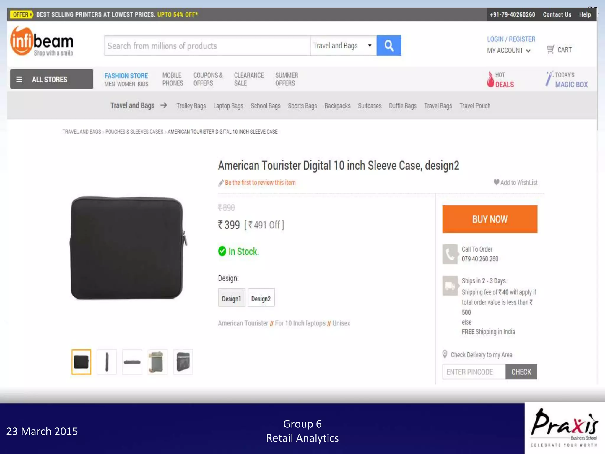 23 March 2015
31
Group 6
Retail Analytics
 