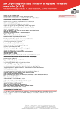 B5258 g formation-ibm-cognos-report-studio-creation-de-rapports-fonctions-essentielles-v10-2
