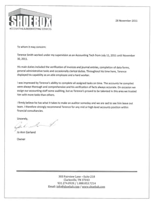 Terence D Smith_Recommendation Letter