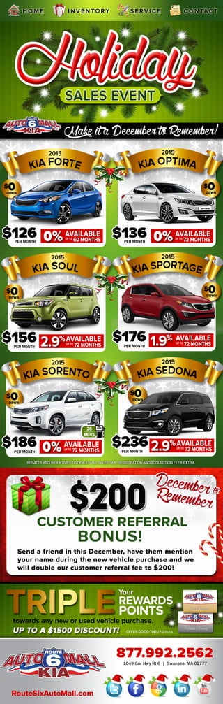 Holiday Sales Event -Route 6