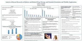 Arthur Vinnitsky
Hunter College
Prevalence of Hand Disorders in Type 2 Diabetes Mellitus
Purpose:
This poster will analyze recent research on diabetes and related drug therapy and address
potential orientation and mobility implications.
Maladies include:
• Limited Joint Mobility
• Dupuytren’s Disease
• Trigger Finger
• Carpal Tunnel Syndrome
• Frozen Shoulder Syndrome
• Diabetic Peripheral Neuropathy
Given diabetes’ prevalence and its many physical side effects, it’s imperative for O&M
specialist to understand the implications of both diabetes’ and leading medications’
impacts
Medications are often used to treat diabetes. Two prominent ones are:
Thiazolidinediones
Inhaled Insulin
Medications often have adverse side effects including:
• Kidney Complications
• Upset Stomach
• Lethargy
• Dizziness
• Weight Gain
• Anemia Risk
• Swelling of lower extremities
67% of patients having one or more hand disorders:
Limited Joint Mobility: 40.5%
Dupuytren’s Disease: 19%
Trigger Finger: 16.5%
Carpal Tunnel Syndrom: 14%
Common Musculoskeletal Disorders in Diabetes Mellitus Patients
Type 1 Diabetes Mellitus Type 2 Diabetes Mellitus
Advances in the epidemiology, pathogenesis and
management of diabetic peripheral neuropathy.
•Diabetic peripheral neuropathy (DPN) is the most common
neuropathic
syndrome seen in persons with diabetes affecting up to 50% of
patients
with diabetes.
•DPN starts in the toes and gradually moves proximally. Once it is
well
established in the lower limbs, it affects the upper limbs, with
sensory
loss following the typical ‘glove and stocking’ pattern of distribution.
•Diabetic peripheral neuropathy (DPN) is associated with
considerable
morbidity, mortality and characterized by pain, paresthesia and
sensory loss.
•Painful symptoms such as burning, tingling , shooting or lancing are
present in around a third of patients with DPN and around 20% of all
diabetic patients. Symptoms are not a reliable indicator of the
severity of the nerve damage: patients with severe pain symptoms
have little sensory deficit, whereas others with no painful symptoms
have completely numb feet.
A Review of Inhaled Insulin.
•Barriers to patient use of subcutaneous insulin include anticipated pain, anxiety,
inconvenience, fear of hypoglycemia, and concern about weight gain. Patients may be
reluctant to start insulin when prescribed or to delay starting treatment.
•Pulmonary delivery of insulin has been shown to have a 4-to-40 fold increase in
bioavailability compared with nasal, rectal, buccal, and conjunctival formulations.
•Cough is the most common pulmonary symptom associated with inhaled insulin but it
becomes diminished in frequency and severity over time.
Consumers’ Perspectives on Effective
Orientation and Mobility Services for
Diabetic Adults Who Are Visually
Impaired
Effective O&M Teaching Strategies mentioned
by participants:
• “She let you make your mistakes. She’d go
back and reteach; was always real patient . . .
she never rushed you. She made you do it over
and over again. She took you out in the
environment you were going to be in.”
• “Exposure to most things you would run into
when you were out—like escalators.”
• “Talking to me and finding out where I needed
to go and what I wanted to do.”
Advice for O&M Specialists:
• Have class after consumers have
eaten
• Have consumers carry their
glucometers and candy during O&M
lessons
• Know your students well enough to
recognize when they are having an
insulin reaction
• Recognize that learning a new area
and walking during lessons can lead to
low
blood sugar
• Know when to challenge students
• Provide a relaxed atmosphere during
lessons.
Conclusion:
 Ample and thorough research into diabetes and related drug therapies and its
impacts on physical functioning.
 Lacking research specifically dealing with the impact on orientation and mobility.
 Given the impact diabetes has on physical functioning and thus, orientation and
mobility, more research in this area is of crucial importance.
Effectiveness and side effects of
thiazolidinediones
for type 2 diabetes:
Amongst 203 patients using Pioglitazone and Rosiglitazone
findings included:
•Statistically significant increases in total cholesterol and
triglyceride levels were associated with rosiglitazone, but not
pioglitazone.
•Increased frequency of hypoglycemia was noted in 18
patients in the pioglitazone group (17%) and 11 in the
rosiglitazone group (11%).
•After six months of treatment, weight gain was observed in
over 100 patients. Ranged from -5 to 19 kg with a mean of 2.3
kg.
•Peripheral edema was noted in 33% of the pioglitazone group
and 21% of the rosiglitazone group.
Implications for O&M Specialists:
• Learners may experience inability to hold or manipulate objects - impacting the
ability to perform cane techniques.
• Further aggravation from the touch technique on the wrist in those with carpal
tunnel syndrome.
• Inability to detect feedback from the cane due to peripheral neuropathy.
• A deviation in gait and balance may be observed.
• Schedule lessons appropriately, by asking an adult learner or scheduling after meals.
• Monitoring and maintenance of blood sugar levels in students during lessons.
• Be aware of and recognize hypoglycemic symptoms in learners - and have a source
of sugar handy.
• Explore the use of guide dogs as they may be more appropriate to those with
peripheral neuropathy.
• Use an interdisciplinary approach.
52.50%
44.02%
15.70% 14.60% 13.52%
12.26% 11.32% 11.32%
5.03%
Osteoathritis -
Upper Body
Frozen
Shoulder
Tendinitis Carpel Tunnel
Syndrome
Fibromyalgia Synovitis Rheumatoid
Arthritis
Osteoathritis -
Lower Body
Dupuytren's
Contracture
63.15%
52.63%
14.03% 14.03%
12.28%
5.26%
1.57% 1.57% 1.57%
Frozen
Shoulder
Osteoarthritis -
Upper Body
Carpel Tunnel
Syndrome
Sinovitis Fibromyalgia Rheumatoid
Arthritis
Tendinitis Dupuytren's
Contracture
Osteoarthritis -
Lower Body
 