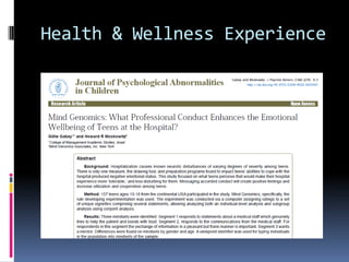 Health & Wellness Experience
 