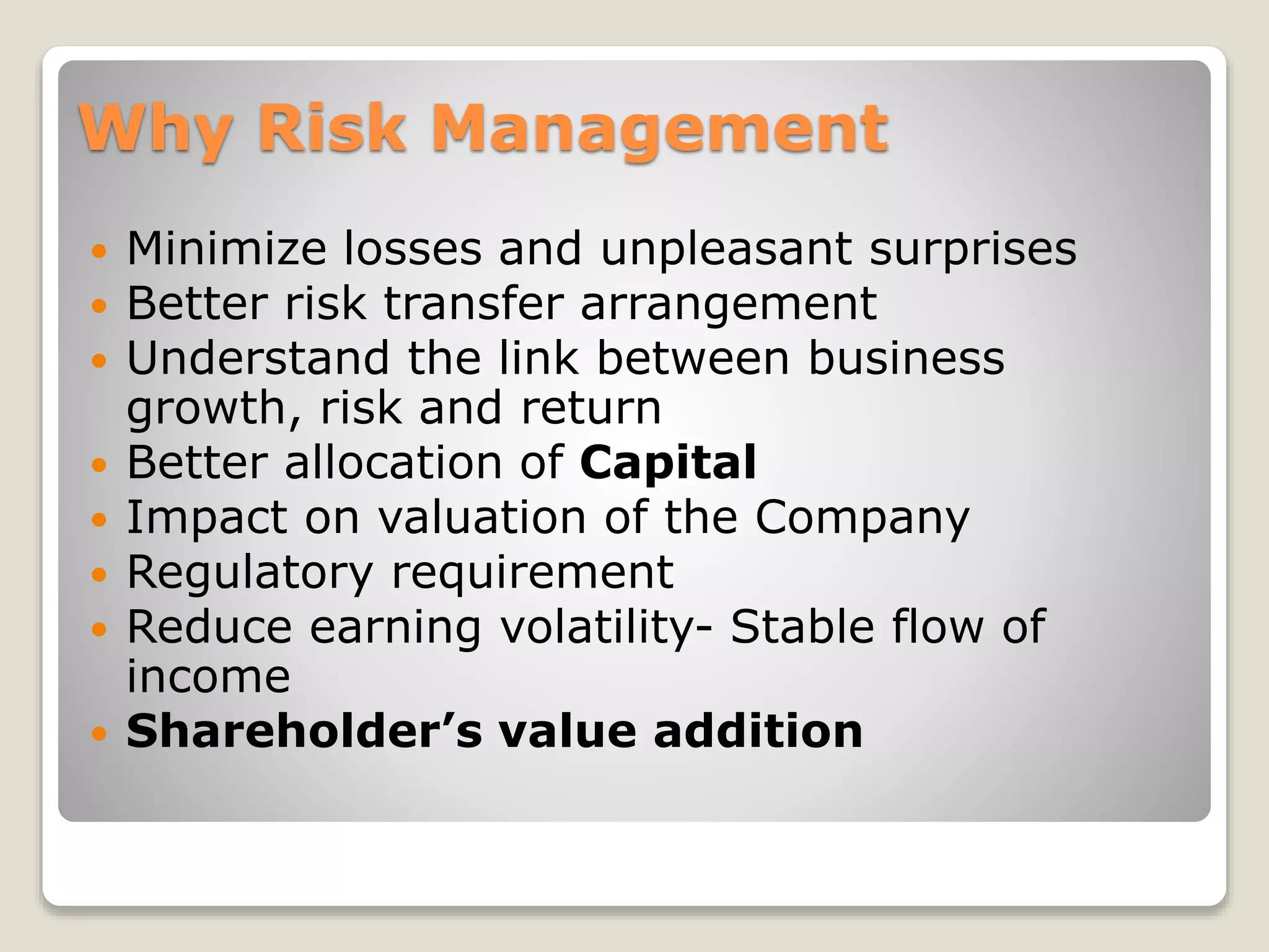 Risk Management in Life Insurance | PPTX
