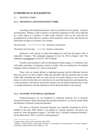 Transitiveness 1 | PDF