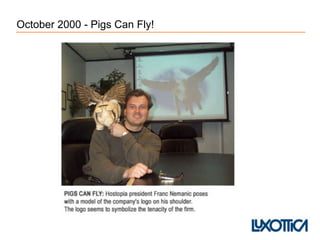 October 2000 - Pigs Can Fly!
 