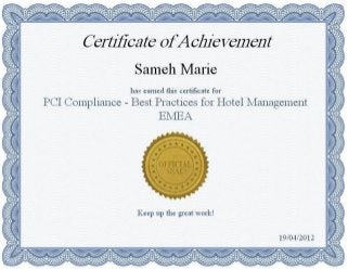 PCI Compliance - Best Practices for Hotel Managment EMEA