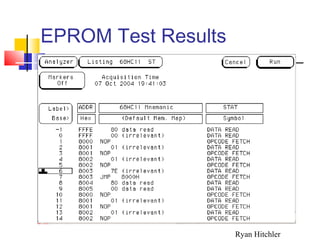 EPROM Test Results
Ryan Hitchler
 