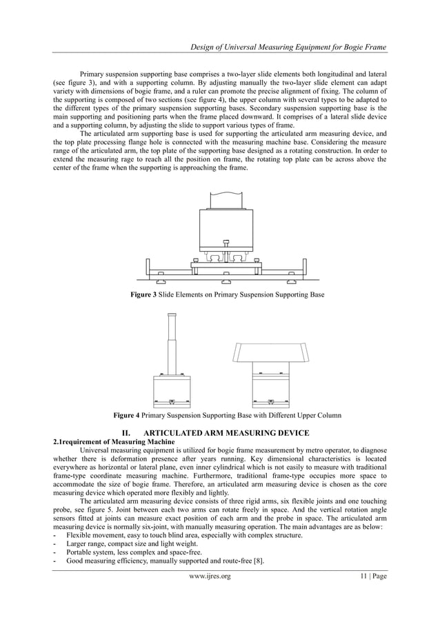 Design of Universal Measuring Equipment for Bogie Frame | PDF