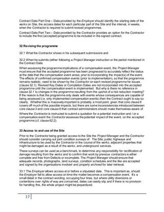 13-06-17 Notes on the NEC ECC Option C contract | DOCX