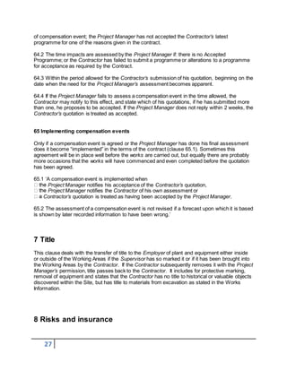 13-06-17 Notes on the NEC ECC Option C contract | DOCX