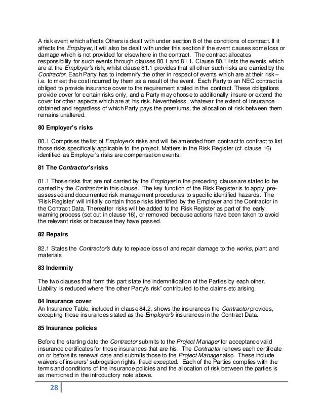 NEC3 ECC Completion Completion Date and take over....some thoughts