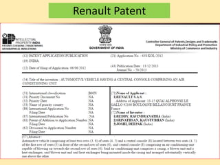 Renault Patent
 
