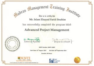 Advanced Project Managment