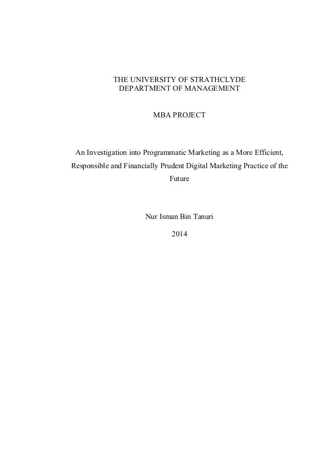Dissertation investigation