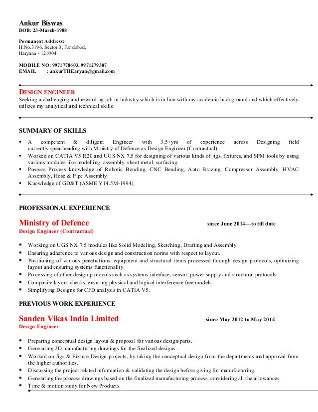 ankur resume design engineer ankur biswas dob 23 march 1988 permanent address hno - Composite Design Engineer Sample Resume ankur resume design engineer ankur biswas dob 23 march 1988 permanent address hno - Composite Design Engineer Sample Resume