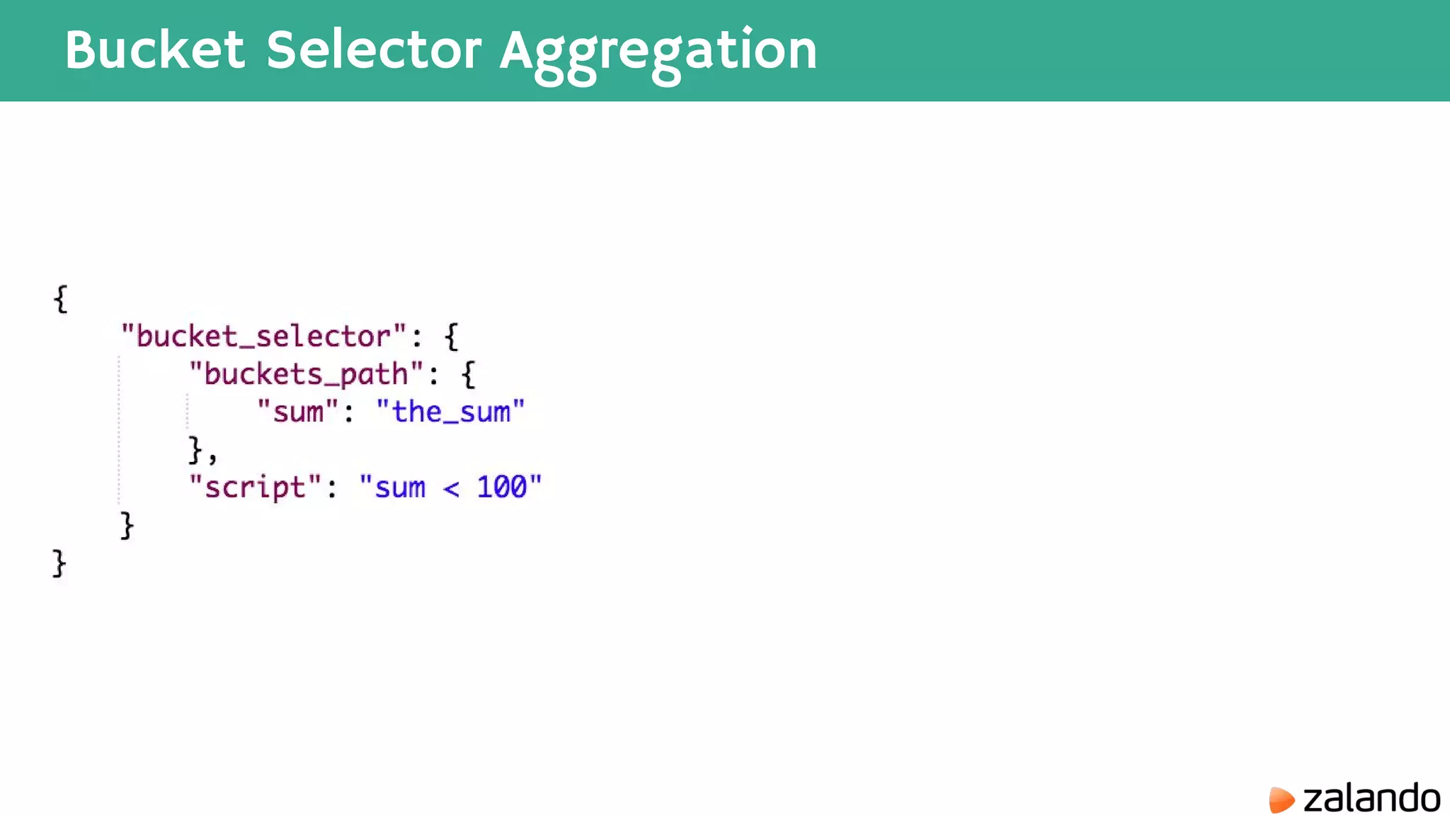 Bucket Selector Aggregation 