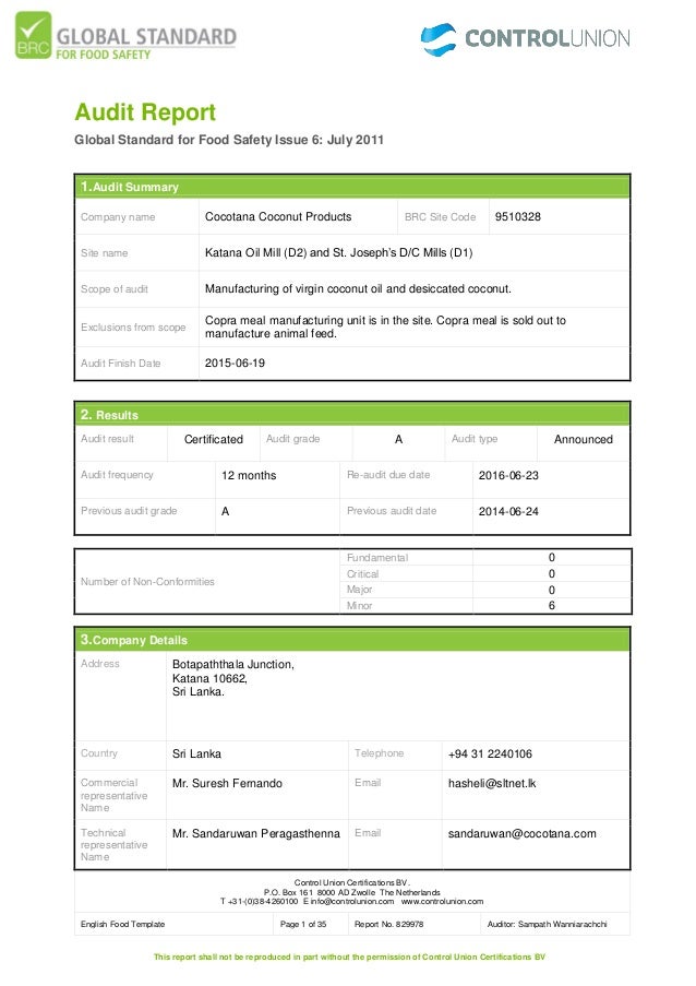 Brc Report Brc Audit Checklist Brilnt brc-report-brc-audit-checklist-brilnt