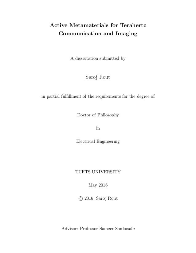 Phd thesis on metamaterials
