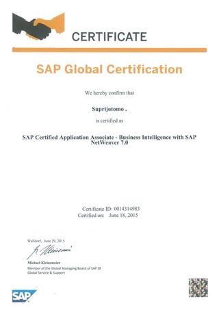 SAP BI Certified_Suprijotomo