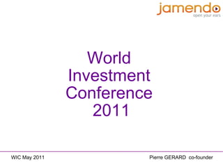 World  Investment   Conference  2011 